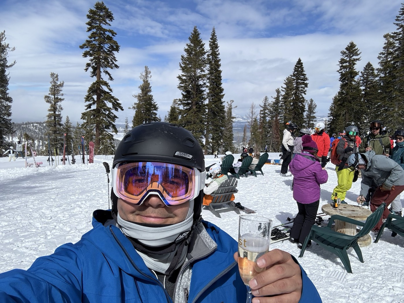 Rob Roderick (Robert Roderick) spring skiing at a Lake Tahoe resort